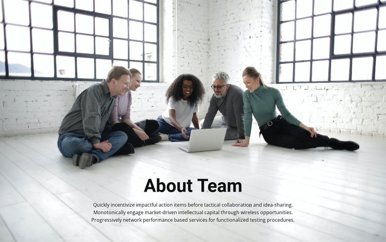 About coach team HTML5 Template