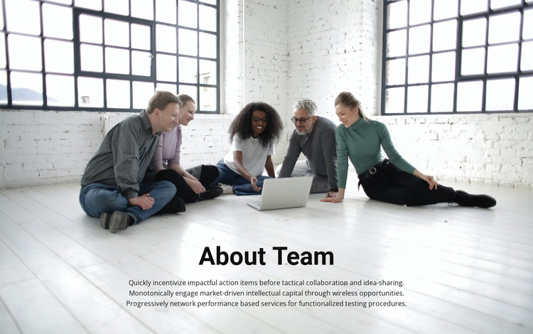 About coach team WordPress Website Builder