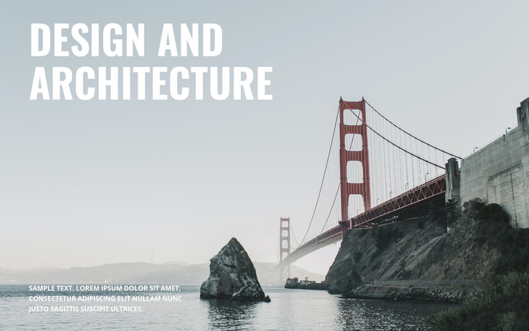 We build bridges Homepage Design