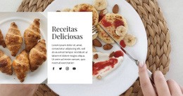 Modelo On-Line Gratuito Para Receitas Deliciosas