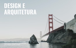 Nós Construímos Pontes - Modelo De Site De Página Única