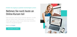 Nehmen Sie Noch Heute An Online-Kursen Teil Effektvorlagen