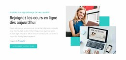 Rejoignez Les Cours En Ligne Aujourd'Hui - Modèles De Sites Web