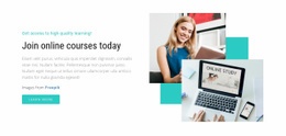 Join Online Courses Today - Website Template