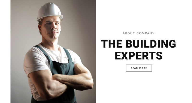 The building experts Squarespace Template Alternative
