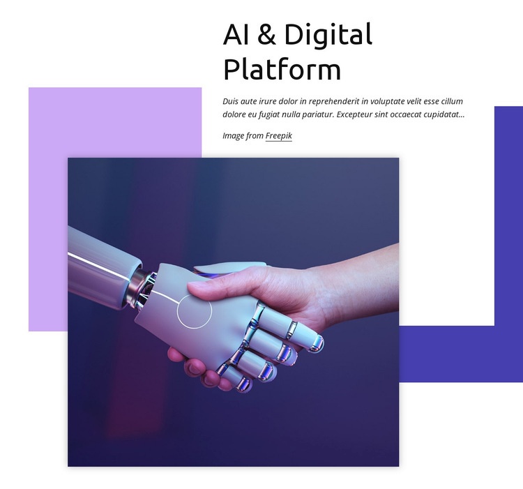 Digital platform Elementor Template Alternative