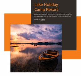 Diseño De Sitio Listo Para Usar Para Resort Del Campamento Del Lago