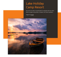 Resort Del Campamento Del Lago - Página De Destino