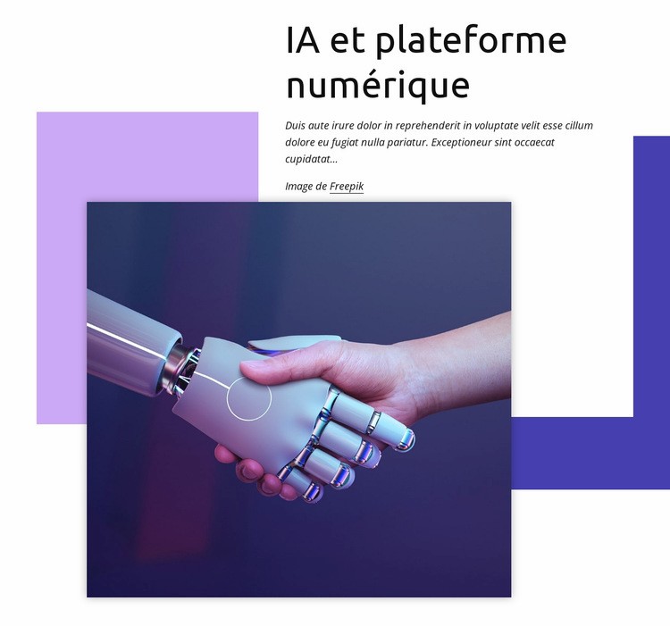 Plateforme numérique Modèles de constructeur de sites Web