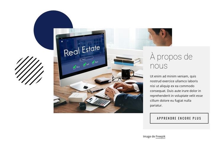 Obtenez des conseils immobiliers Conception de site Web