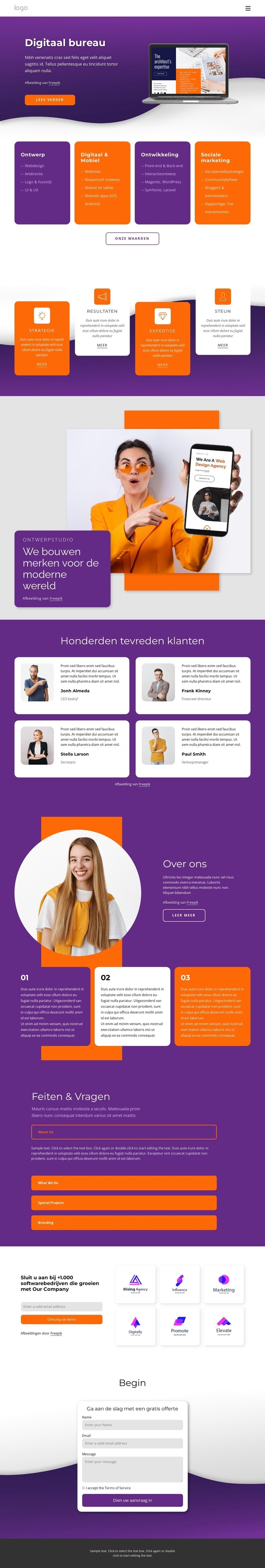 Wij verzorgen webdesign en meer Website mockup