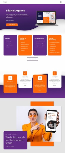 We Provide Web Design And More - Website Mockup