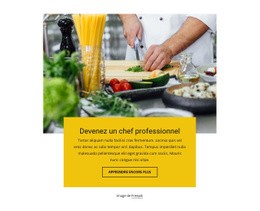 Devenez Chef Pro - Prototype De Site Web