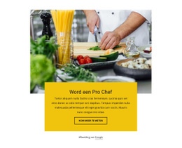 Siteontwerp Voor Word Een Pro-Chef