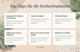 Die Besten Tipps Für Die Hochzeitsplanung – Vorlage Für Website-Builder