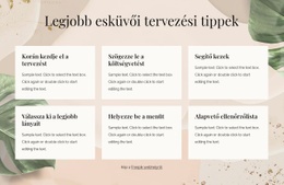 A Legjobb Esküvői Tervezési Tippek - HTML Oldalsablon