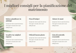 I Migliori Consigli Per La Pianificazione Del Matrimonio - Mockup Di Sito Web Multiuso