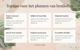 De Beste Tips Voor Het Plannen Van Een Bruiloft