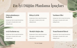 En Iyi Düğün Planlama Ipuçları