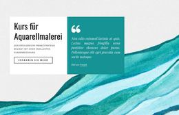 Kurse Für Aquarellmalerei - Kostenlose HTML5-Theme-Vorlagen