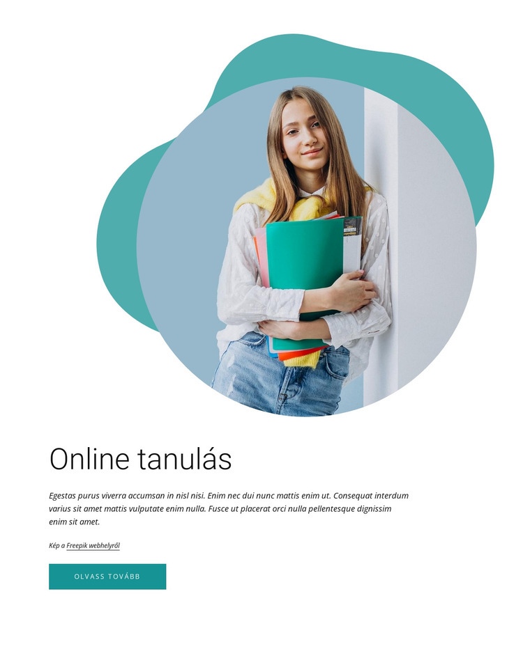 Online tanulási taktika Weboldal tervezés