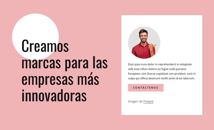 Creamos marcas innovadoras Creador de sitios web HTML