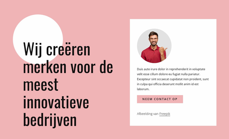 Wij creëren innovatieve merken Joomla-sjabloon