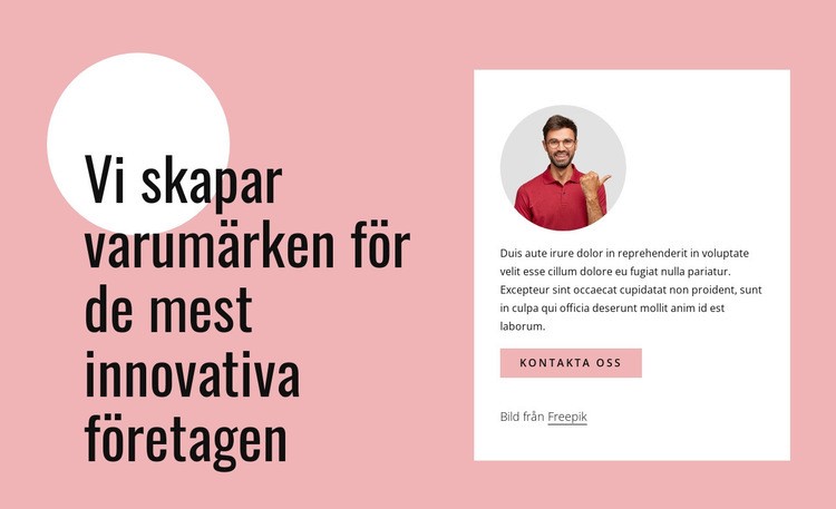 Vi skapar innovativa varumärken HTML-mall