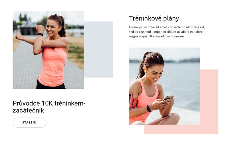 Tréninkové plány Šablona CSS