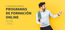 Programas De Formación Online Plantilla De Diseño CSS