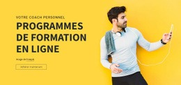 Programmes De Formation En Ligne - Belle Maquette De Site Web