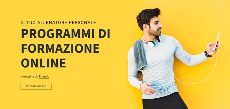 Programmi di formazione online Pagina di destinazione