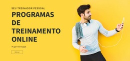 Programas De Treinamento Online - Linda Maquete De Site