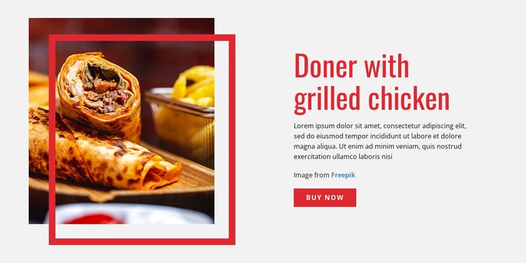 Doner with Grilled Chicken CSS Template