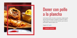 Doner Con Pollo A La Parrilla: Página De Destino De Alta Conversión