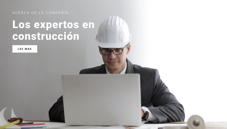 Expertos en construcción Página de destino