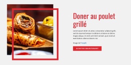 Doner Au Poulet Grillé - HTML Website Creator