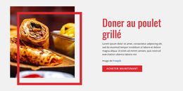 Doner Au Poulet Grillé – Thème WordPress Facile À Utiliser