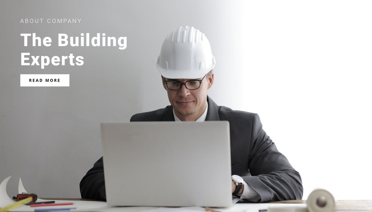 Construction experts Homepage Design