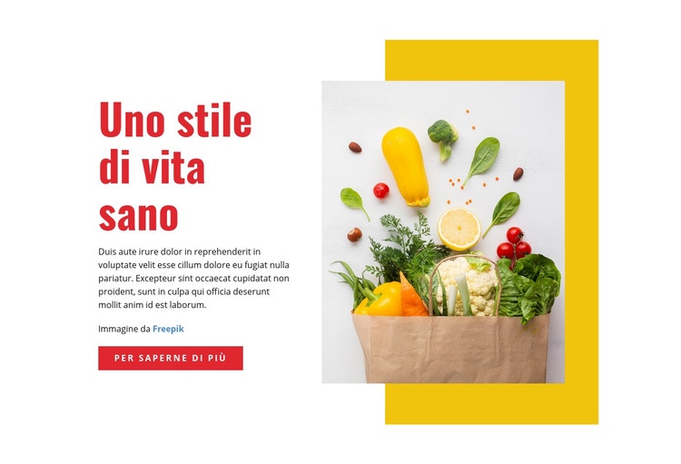 Verdure potenti Modello HTML5