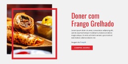 Doner Com Frango Grelhado - Design De Site Profissional