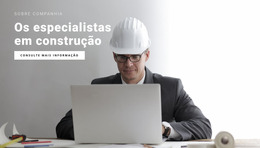 Especialistas Em Construção - Modelo Joomla Gratuito