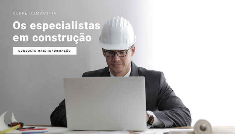 Especialistas em construção Tema WordPress