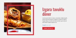 Izgara Tavuklu Döner - Ücretsiz Web Sitesi Şablonu