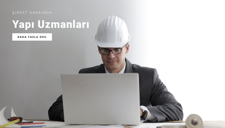 İnşaat uzmanları WordPress Teması