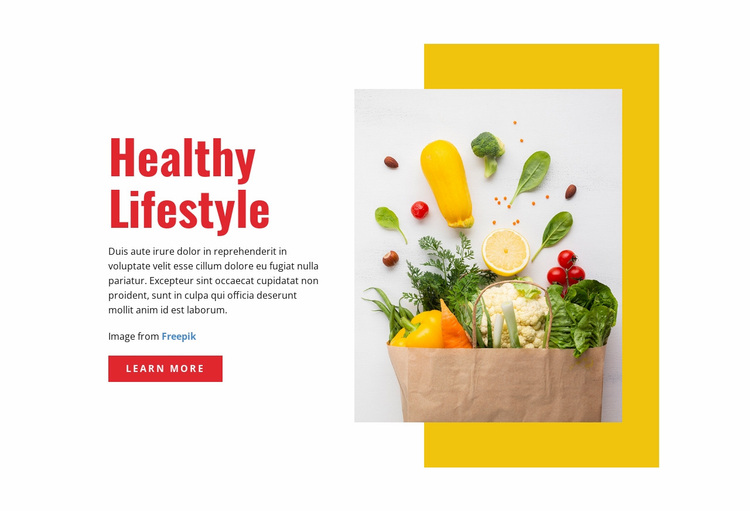 Krachtige groenten Website ontwerp