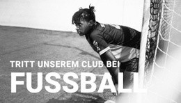 Fußballverein - Kostenlose Zielseite, Vorlage HTML5