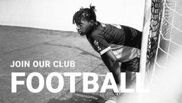 HTML Page Design For Football Club