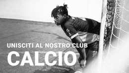 Club Di Calcio - Mockup Del Sito Web Scaricabile Gratuitamente