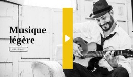 Musique Légère – Modèle Réactif HTML5